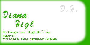 diana higl business card